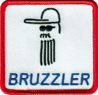 BRUZZLER patch, embroidered